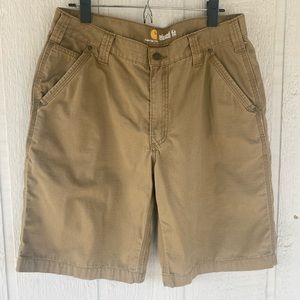 Carharrt Men’s Tan Relaxed Fit Cargo Shorts Size 34/10 Workwear Dadcore Summer